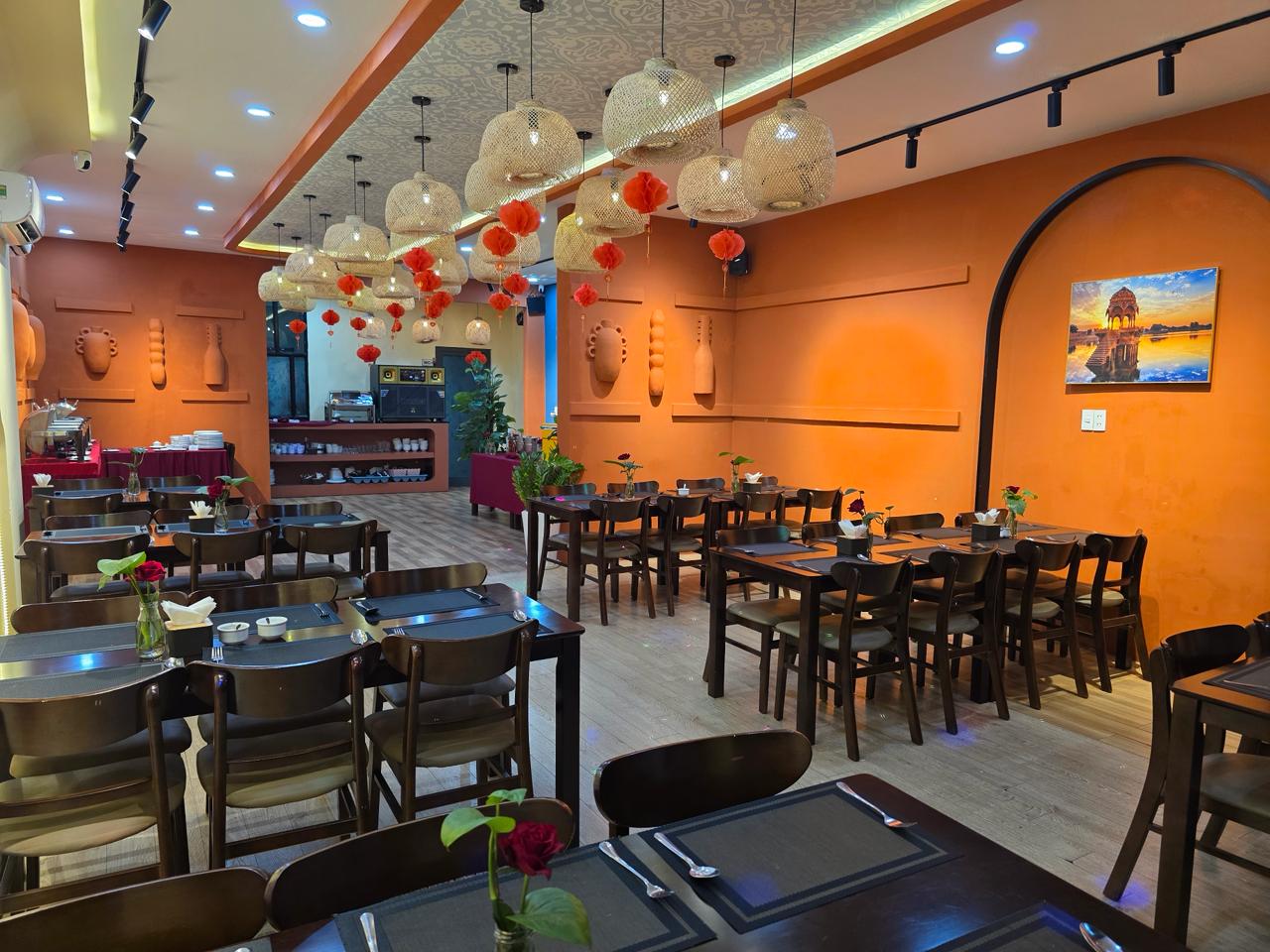 Comfortable dining ambiance at Manvar Rasoi Indian Restaurant