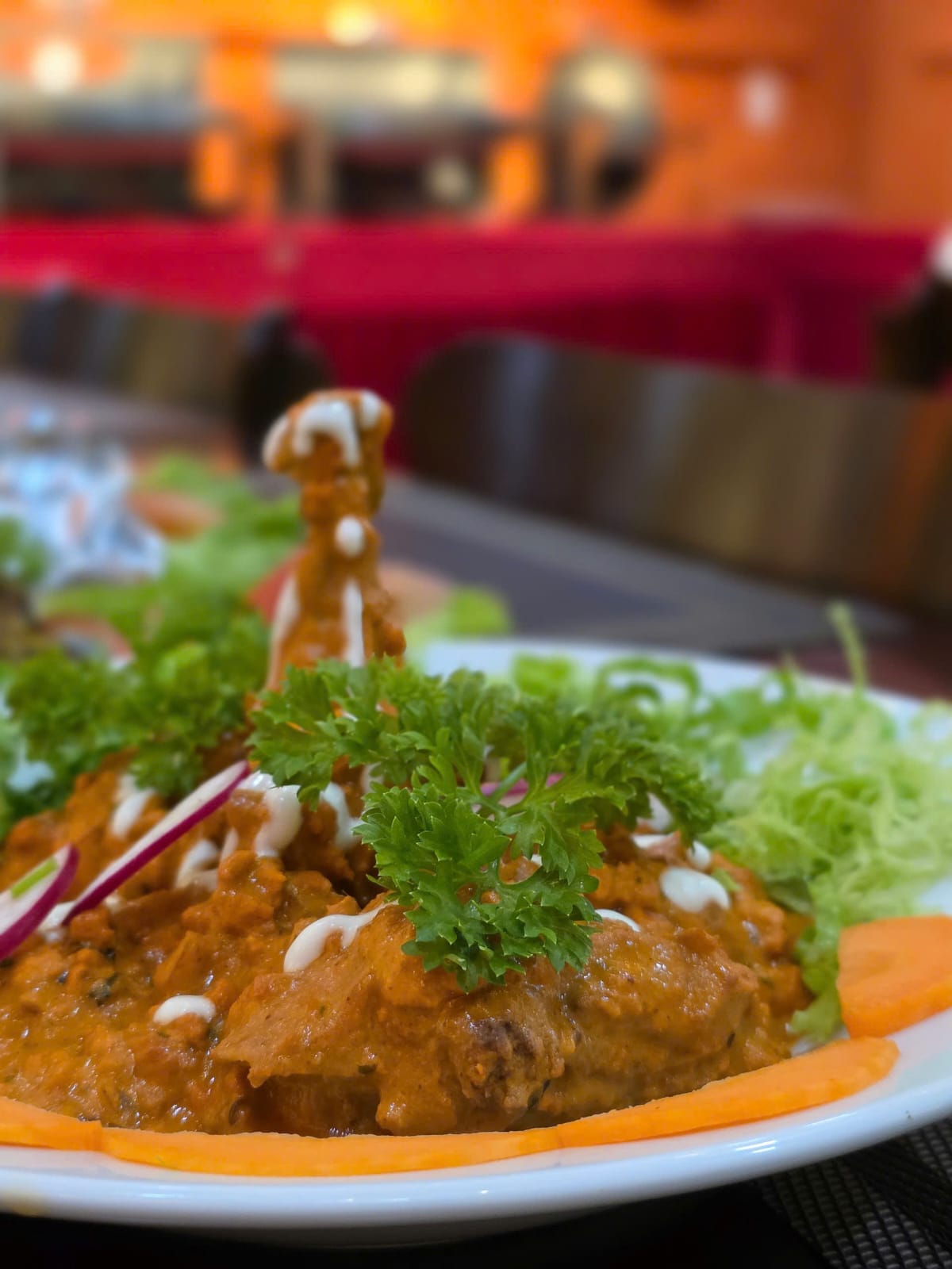 Manvar Rasoi Indian food and restaurant ambiance in Da Nang