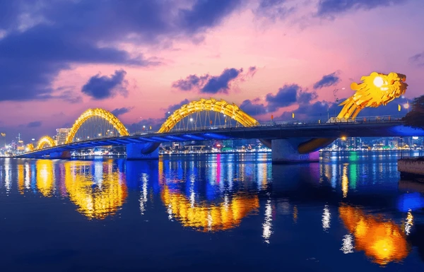 Dragon Bridge in Da Nang Vietnam